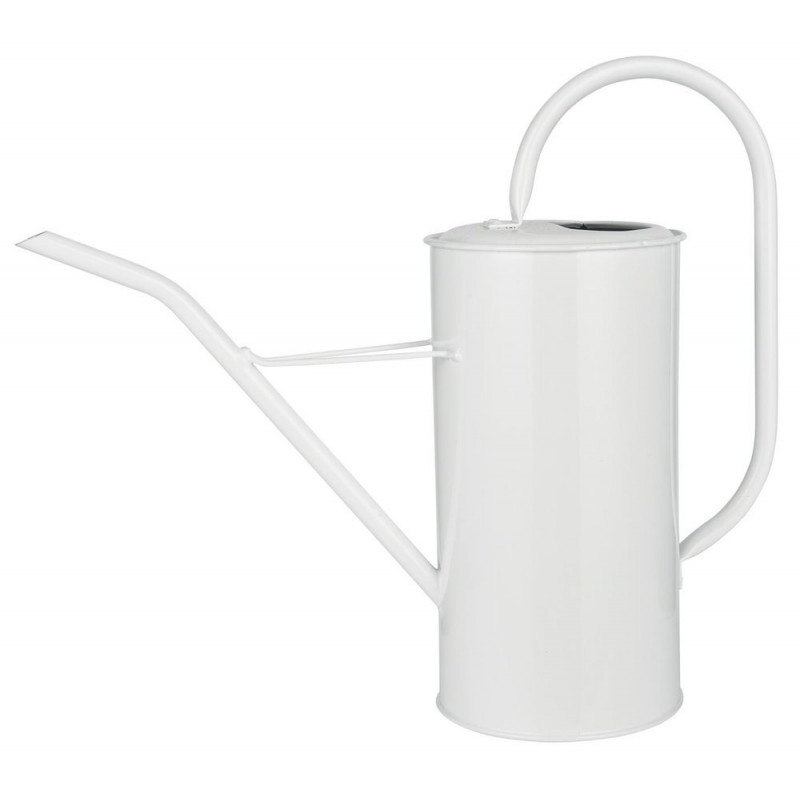 Gießkanne aus Metall, weiß, 2,7 l